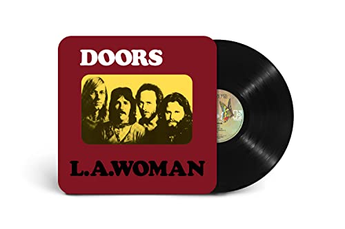 The Doors’ “L.A. Woman” vinyl record with band portrait cover.