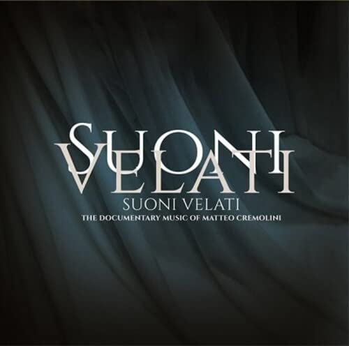 CD cover for "Suoni Velati" by Matteo Cremolini, with swirling fabric.