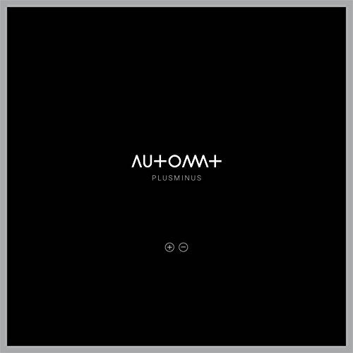 Black vinyl record sleeve with white text, displaying "Automat" and "Plusminus" on a plain background.