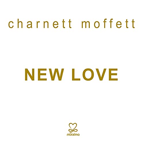 CD cover for Charnett Moffett’s “New Love” with gold text and logo.