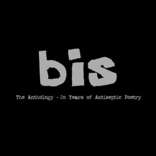 Black album cover with grey text: "bis" and anthology title.