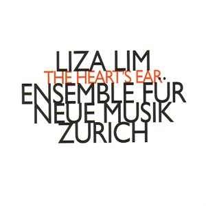 Image shows a CD cover with black and orange text on a white background.