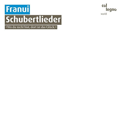 CD cover for Franui’s “Schubert Lieder” with blue and white text.