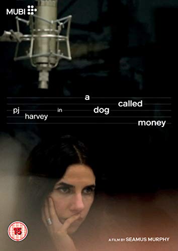 DVD cover for "A Dog Called Money" featuring PJ Harvey and a microphone.