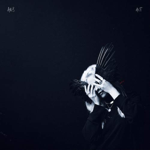 Dark album cover featuring a person with feathers obscuring their face.
