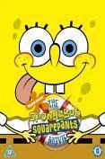 "Spongebob DVD cover featuring a cartoon sponge with a cheerful expression against a yellow background."
