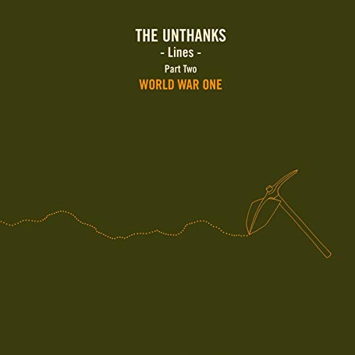 CD cover for The Unthanks’ “Lines - Part Two: World War One” with a pickaxe.
