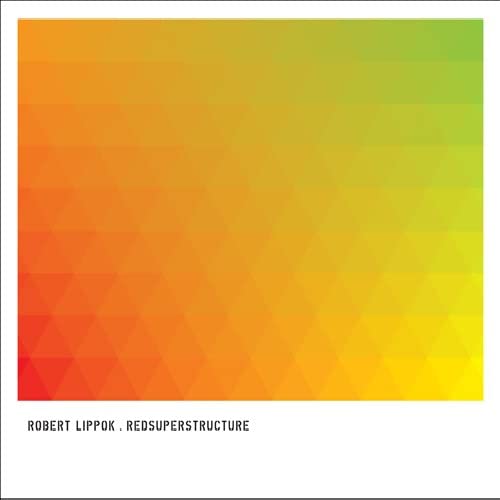 CD cover with a gradient of red, orange, yellow, and green triangles.