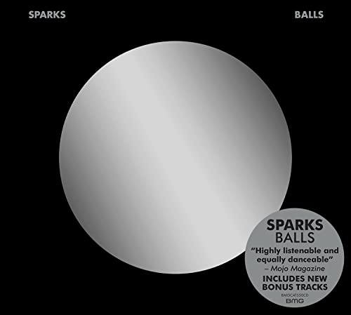 Album cover with a large silver circle on a black background.