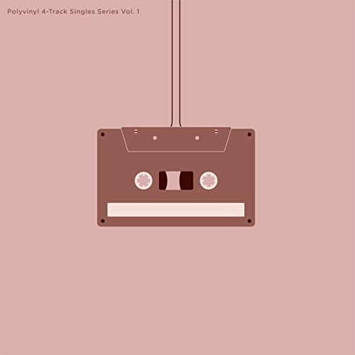 Dusty rose album cover featuring a graphic of a cassette tape.
