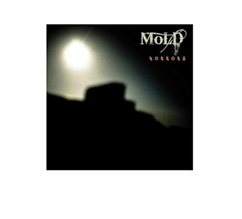 Dark album cover with silhouette of a building and a full moon.