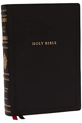 KJV, Wide-Margin Reference Bible, Sovereign Collection, Genuine Leather, Black, Red Letter, Comfort Print: Holy Bible, New King James Version: Holy Bible, King James Version