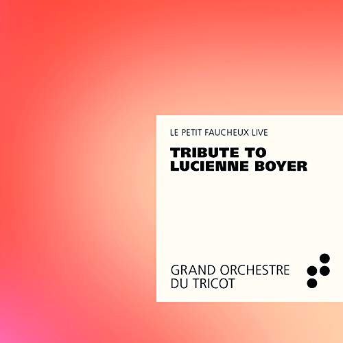 "CD cover with orange gradient background and white text box containing black text and dots."