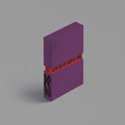 Purple and red Astro “All Yours” CD album packaging, angled view.