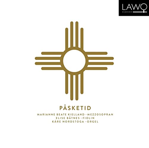 CD cover for "Pasketid" by Marianne Beate Kielland, with gold geometric design.