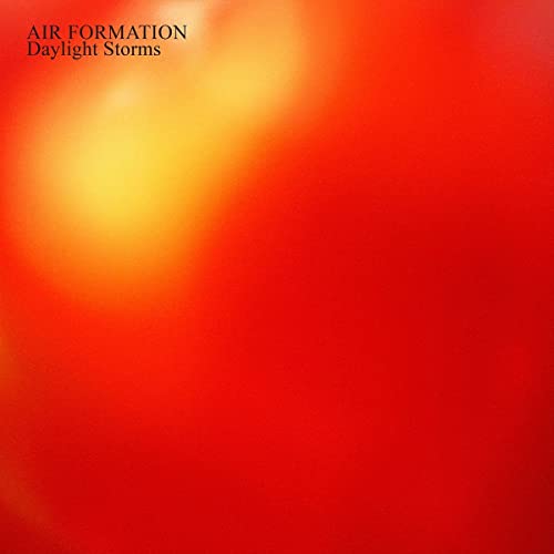 Album cover for Air Formation’s “Daylight Storms”, red and yellow abstract.