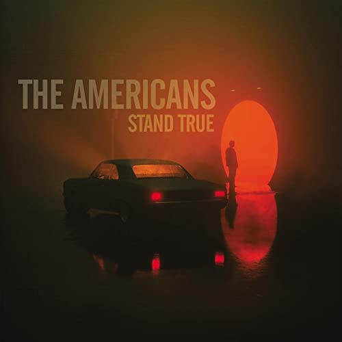 CD cover: car and lone figure silhouetted against an orange glow.