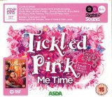 CD cover for “Tickled Pink Me Time” with pink floral design.