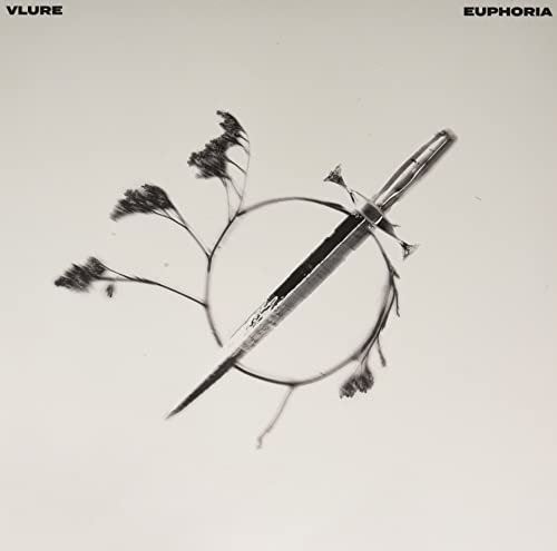Vlure’s “Euphoria EP” vinyl cover: sword and flowers in a circle.