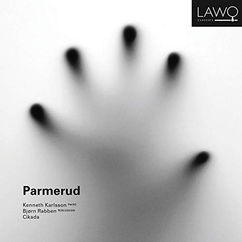The alt text for the image is: "Blurry handprint on a white background with black text."