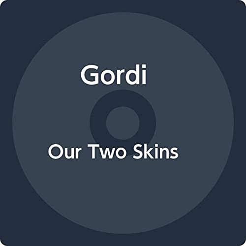Dark blue CD cover with white text: "Gordi - Our Two Skins".