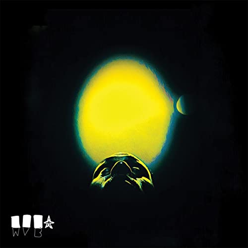 Album cover: black bird silhouette against a bright yellow, textured sun.
