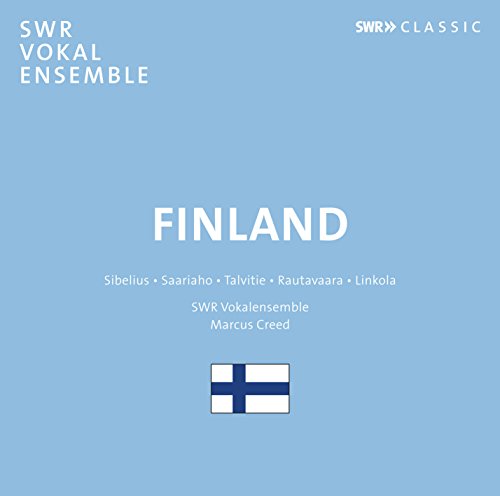 Blue album cover with "FINLAND" and Finnish flag, featuring white text and logo.