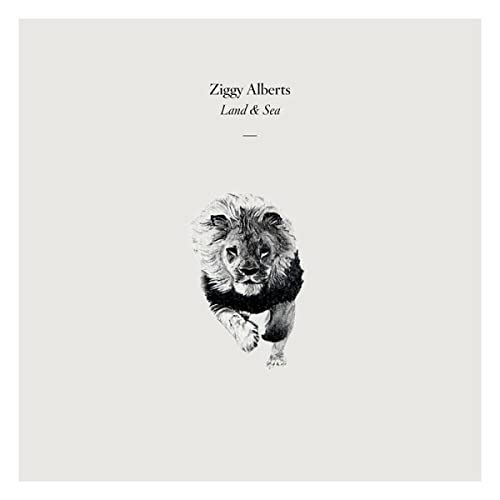 Ziggy Alberts album cover: a sketched lion against a pale background.