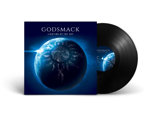 Godsmack “Lighting Up The Sky” vinyl record with Earth-like cover art.