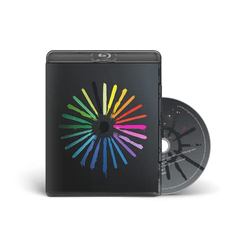 Blu-ray case for “An Hour Before It’s Dark” with colorful burst design.