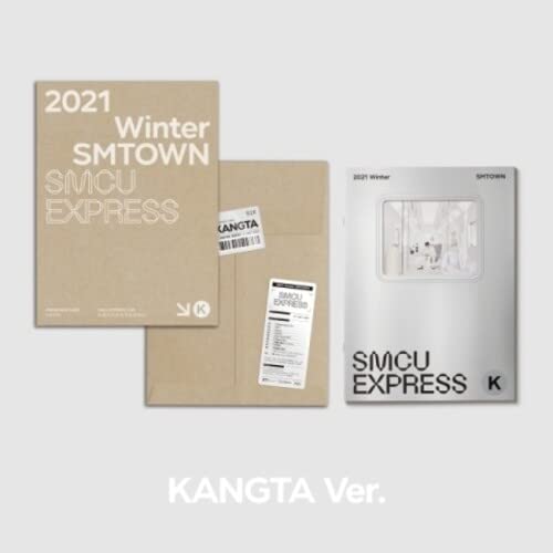 Kangta SMTOWN album cover, three variations in beige and silver tones.