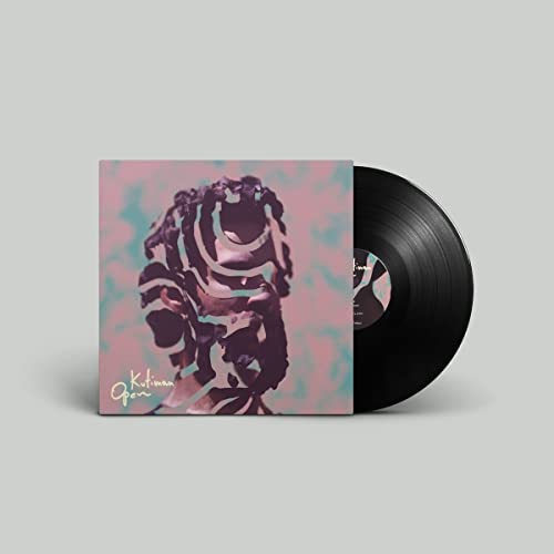 Kutiman's "Open" vinyl record with abstract, distorted face artwork.