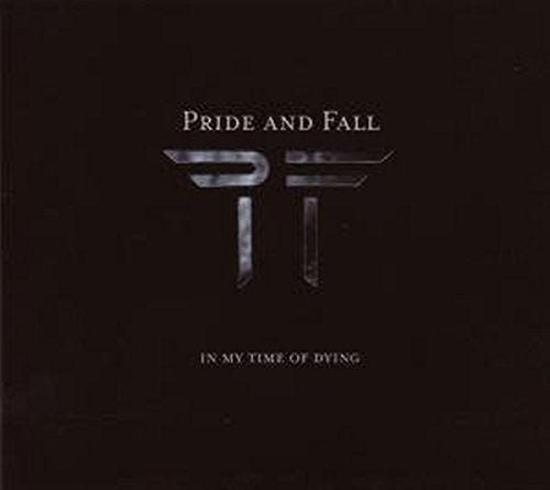 "Pride and Fall" CD cover with silver text and symbol on a black background.