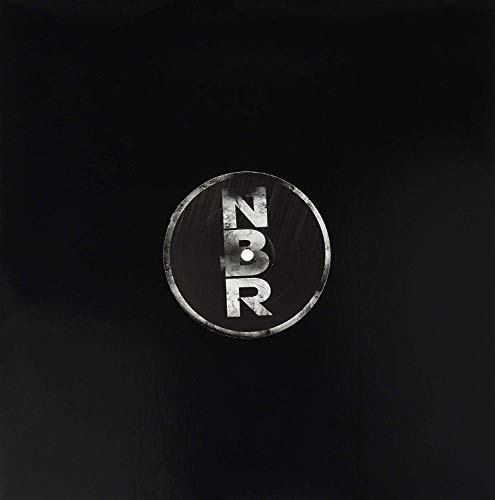 A black vinyl record with a silver "NBR" logo in the center.