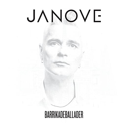Janove album cover: black and white portrait of a man with short hair.