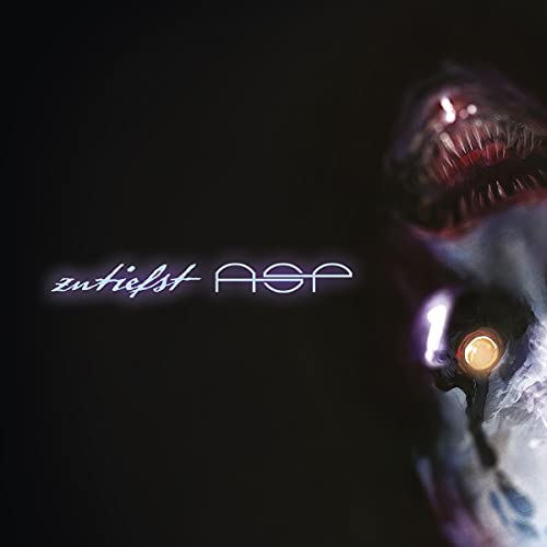 Dark album cover with a distorted face and glowing text "Asp - Zutiefst".