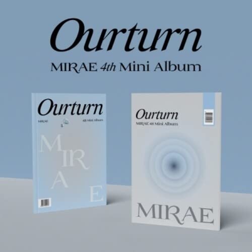 Two copies of the "Ourturn" CD album by Mirae, light blue cover.