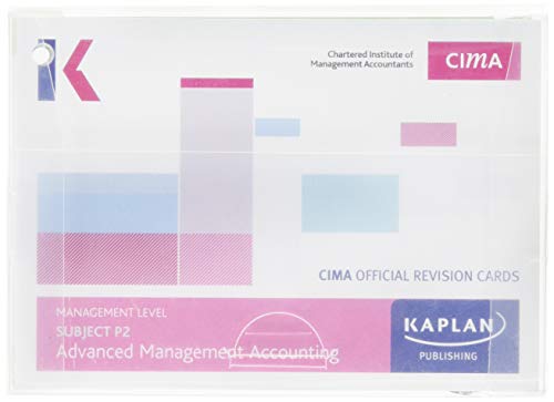 "White package with pink and blue graphics, logos, and text for CIMA revision cards."