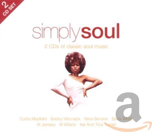 CD cover for “Simply Soul” featuring a woman in a white dress.