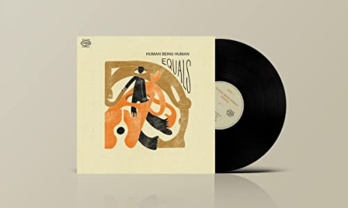 Vinyl record with abstract orange and black illustration on cream cover.