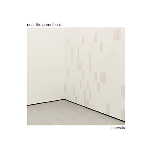 Vinyl album cover for "Intervals" by Near The Parenthesis, abstract white design.