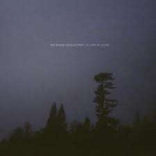 The alt text for the image is: "Dark album cover with trees silhouetted against a grey sky."