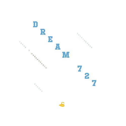 The image is a simple, white square with "DREAM727" in blue letters and a small yellow logo.