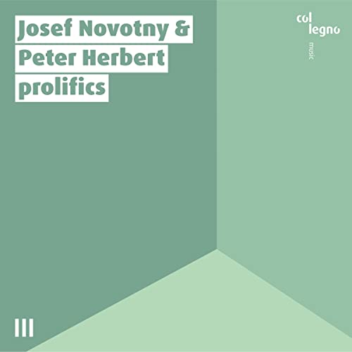 CD cover for "prolifics" by Josef Novotny & Peter Herbert, abstract design.
