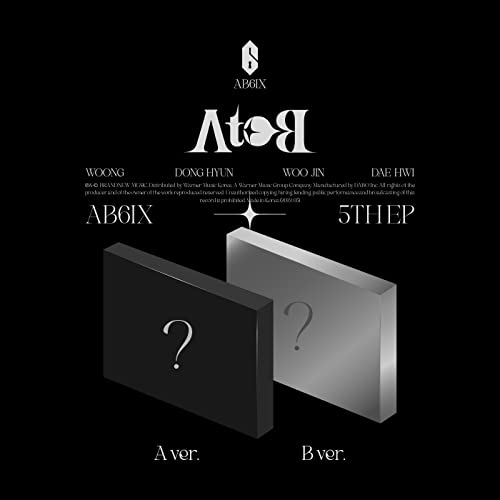 AB6ix “A to B” CD cover with black and silver geometric shapes.