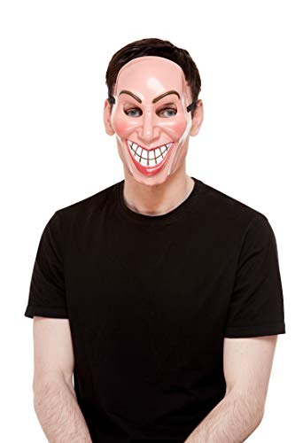 Smiffys 52400 Smiler Mask, Male, Unisex Adult, Beige, One Size