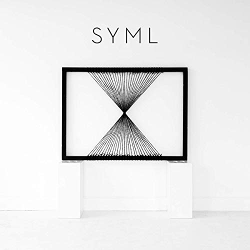 Album cover featuring the word SYML above a framed black and white geometric design.