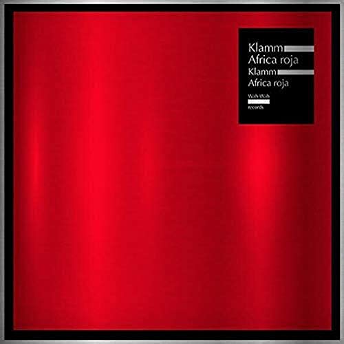 Red vinyl record cover with black text: "Klamm Africa roja".