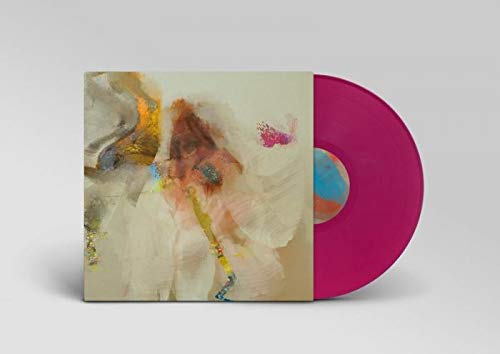 Vinyl record and album cover with abstract painted figure.