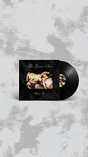Vinyl record and album cover for Goon Sax’s “Mirror II”, featuring a vintage photograph.